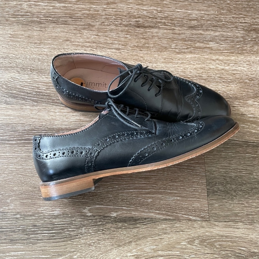 Womens Black Oxford Shoes/Flats